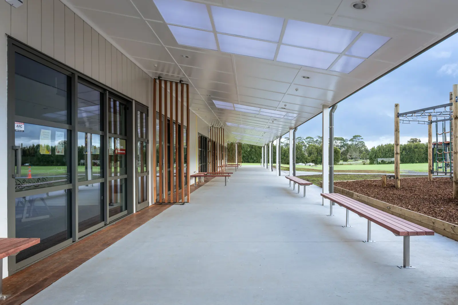 Exterior view of Tauraroa Area School block