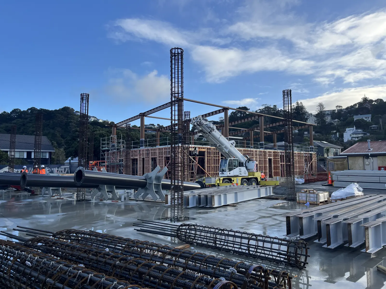 New construction build at Ngā Mokopuna Seatoun